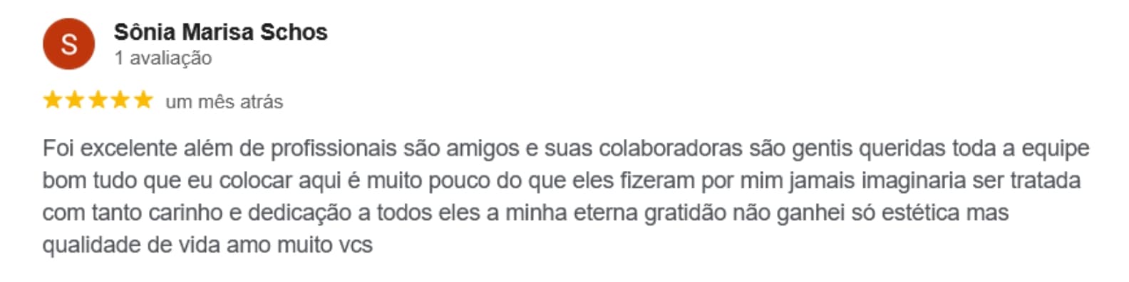 Avaliação de paciente 1